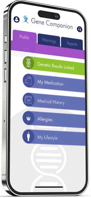 Gene Companion App - Profile Tab View